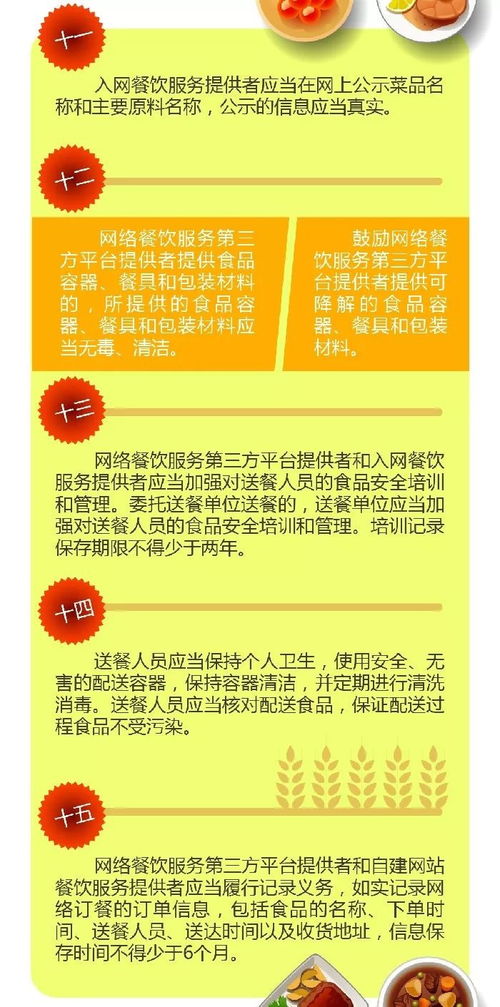 政策圖解 一圖讀懂 網絡餐飲服務食品安全監督管理辦法